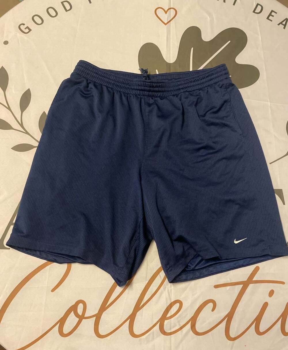 Nike Dri-FIT Mesh Athletic Shorts Navy Blue Size XL